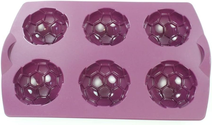 TUPPERWARE Backen Silikonform Fussball lila Muffin Backform Easyplus Bällchen