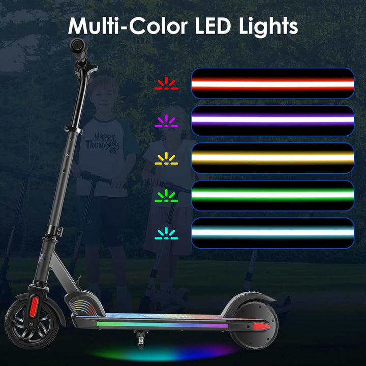 Caroma E Scooter Kinder von 6-14 Jahren, 180W Motor, 16 km/h, E Roller Kinder, Einstellbare Geschwin