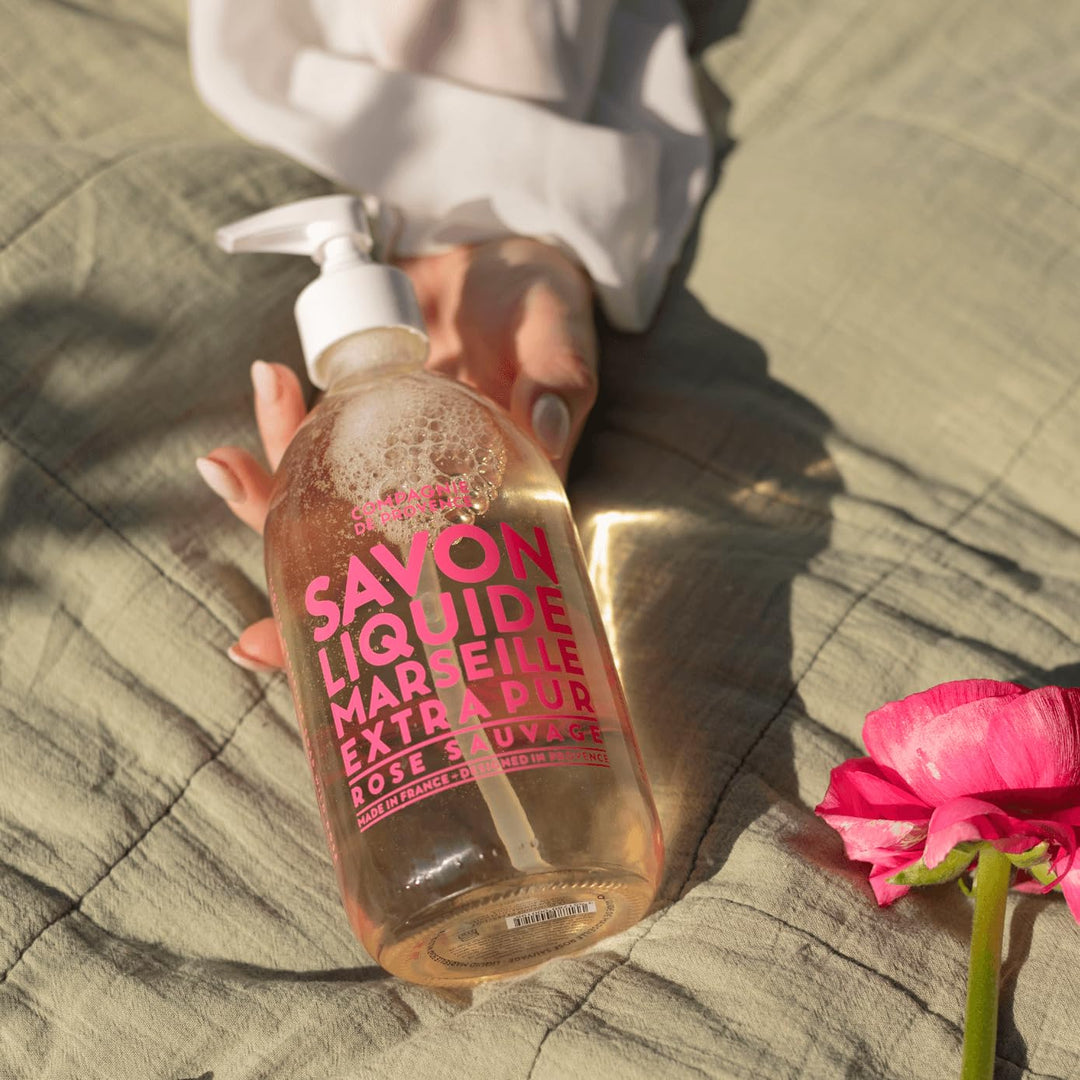 Compagnie de Provence® Flüssigseife Wild Rose 1l | Nachfüllgrösse | Noten von frisch geschnittenen R