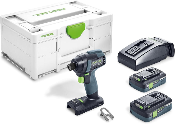 Festool Akku-Schlagschrauber TID 18 HPC 4,0 I-Plus (mit Akkupacks BP 18 Li 4,0, Schnellladegerät, Gü