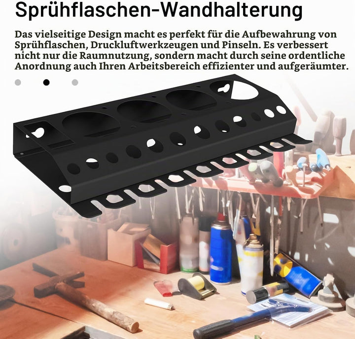 Dosenhalter, 2PCS Sprühflaschenhalter Wandregal Spraydosenhalter Wand Dosenhalter Aufbewahrungsregal