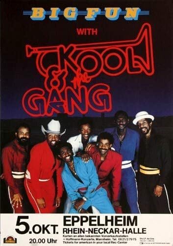 Kool and The Gang - Big Fun, Eppelheim 1971 » Konzertplakat/Premium Poster | Live Konzert Veranstalt