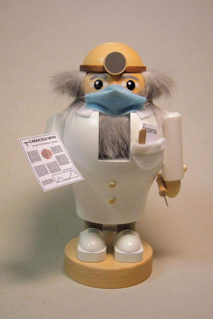 Richard Glässer Nussknacker Arzt Virologe - 16 cm