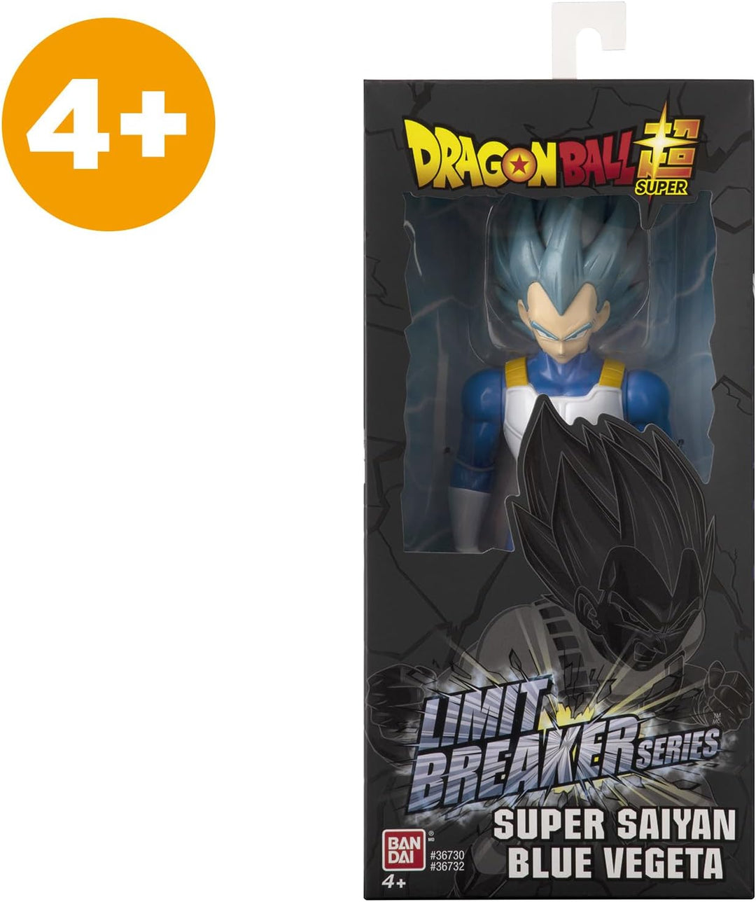 BANDAI - Dragon Ball Super - Riesenlimitbrecherfigur 30 cm - Super Saiyan Vegeta Blue - Offizielle D