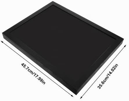 Trikot Bilderrahmen Fussball 45x35 cm, Schwarz Objektrahmen Holz T-Shirt-Präsentationsrahmen, Trikot