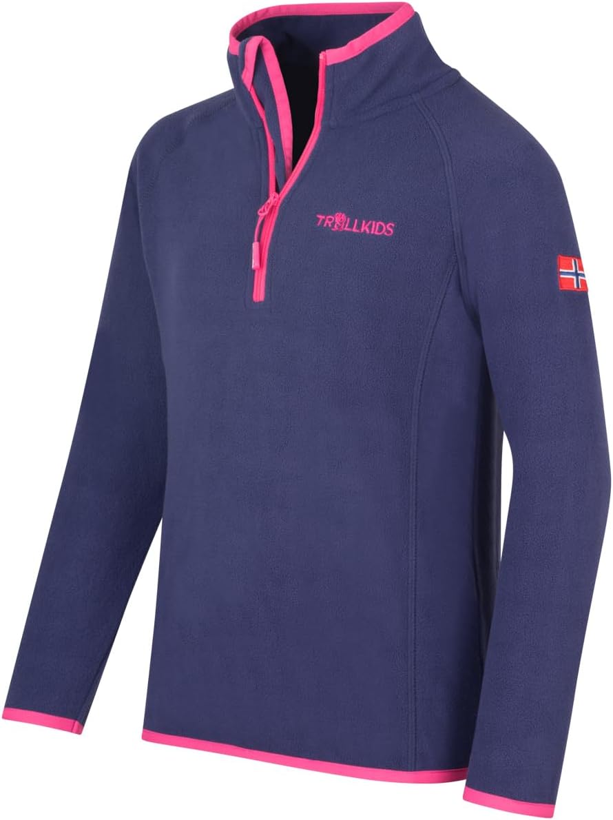 Trollkids Kids Nordland Half Zip 98 Deep Violet, 98 Deep Violet