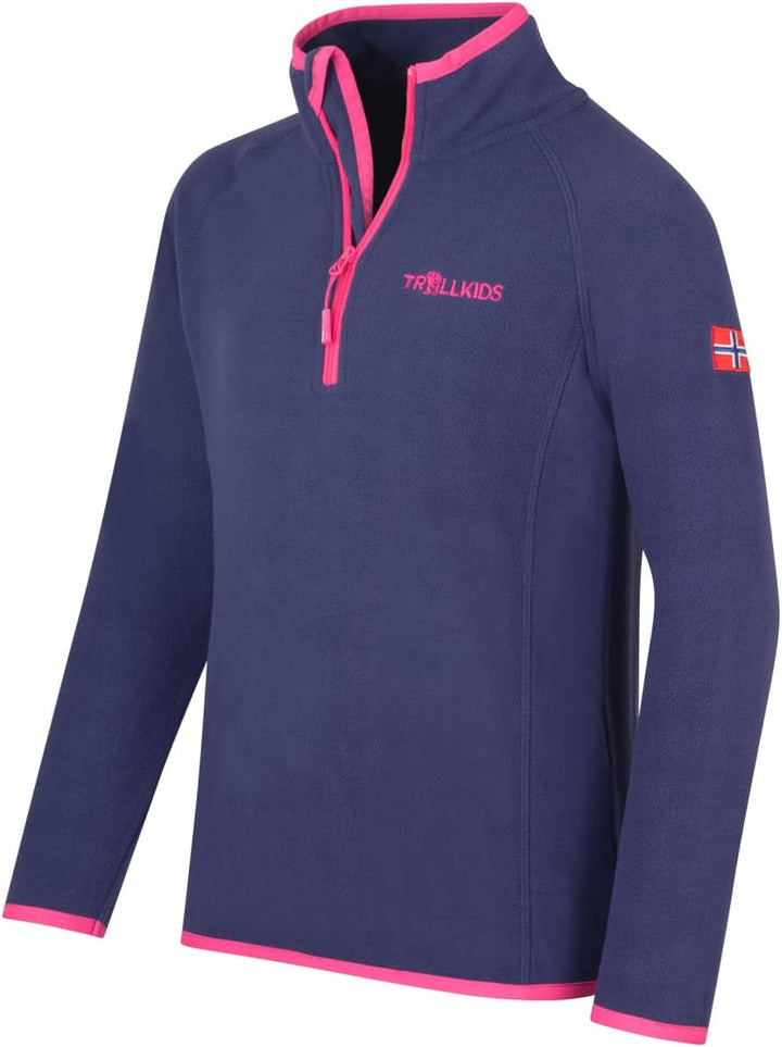 Trollkids Kids Nordland Half Zip 98 Deep Violet, 98 Deep Violet