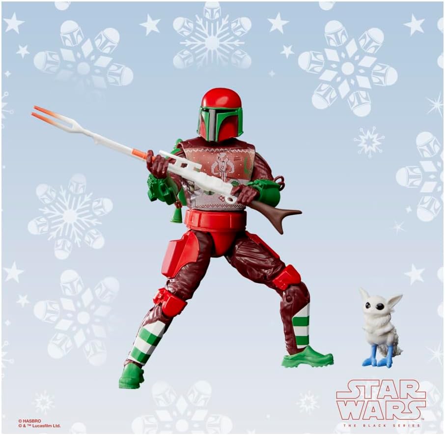 Star Wars Hasbro Black Series Actionfigur Mandalorian Warrior (Holiday Edition) 15 cm
