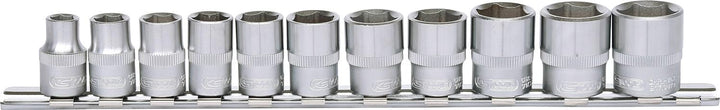 KS Tools 911.0608 3/8" CLASSIC Sechskant-Stecknuss-Satz, 11-tlg. 8-19mm