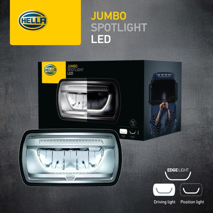 HELLA - LED-Fernscheinwerfer - Jumbo LED - ECE-R148/E24 5931/ECE-R10/E1 9032/ECE-R149 - 1FE 016 773-