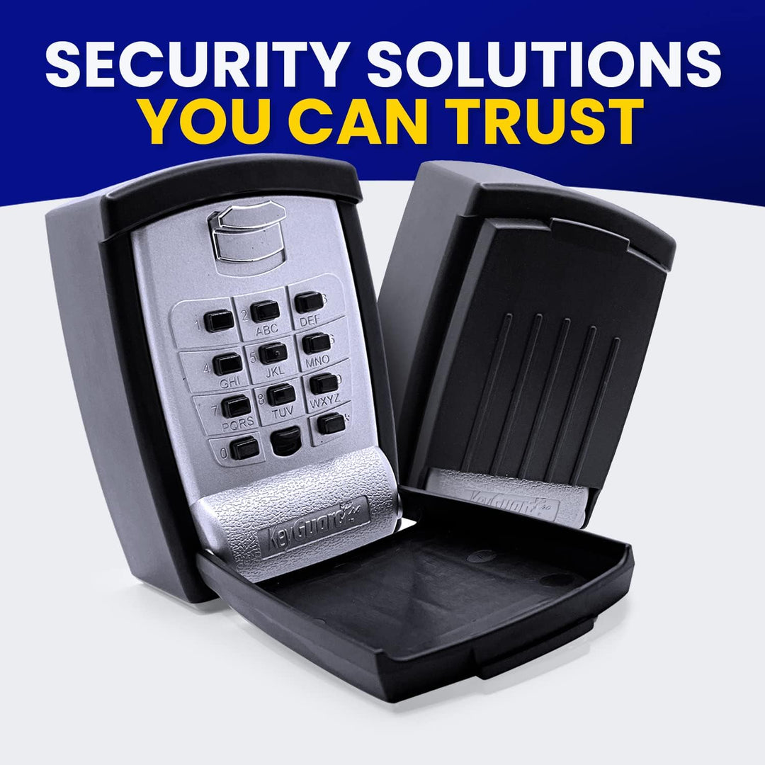 KeyGuard SL-590 Schlosskasten für Schlüssel, Wandmontage, Schwarz Wandhalterung, Wandhalterung