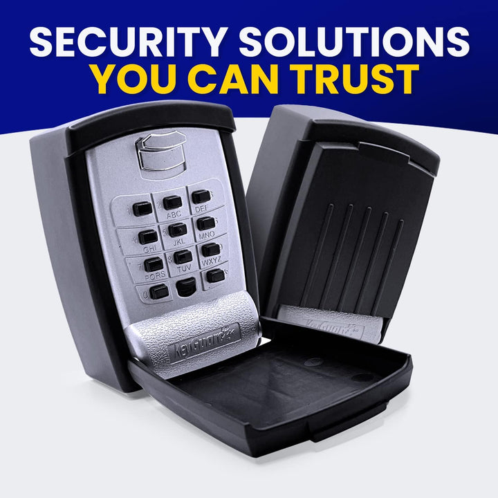 KeyGuard SL-590 Schlosskasten für Schlüssel, Wandmontage, Schwarz Wandhalterung, Wandhalterung