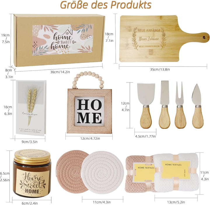 Einzugsgeschenke - Bambus Schneidebrett, Einzugsgeschenke Haus/Wohnung, Geschenkideen zum Einzug,Ein