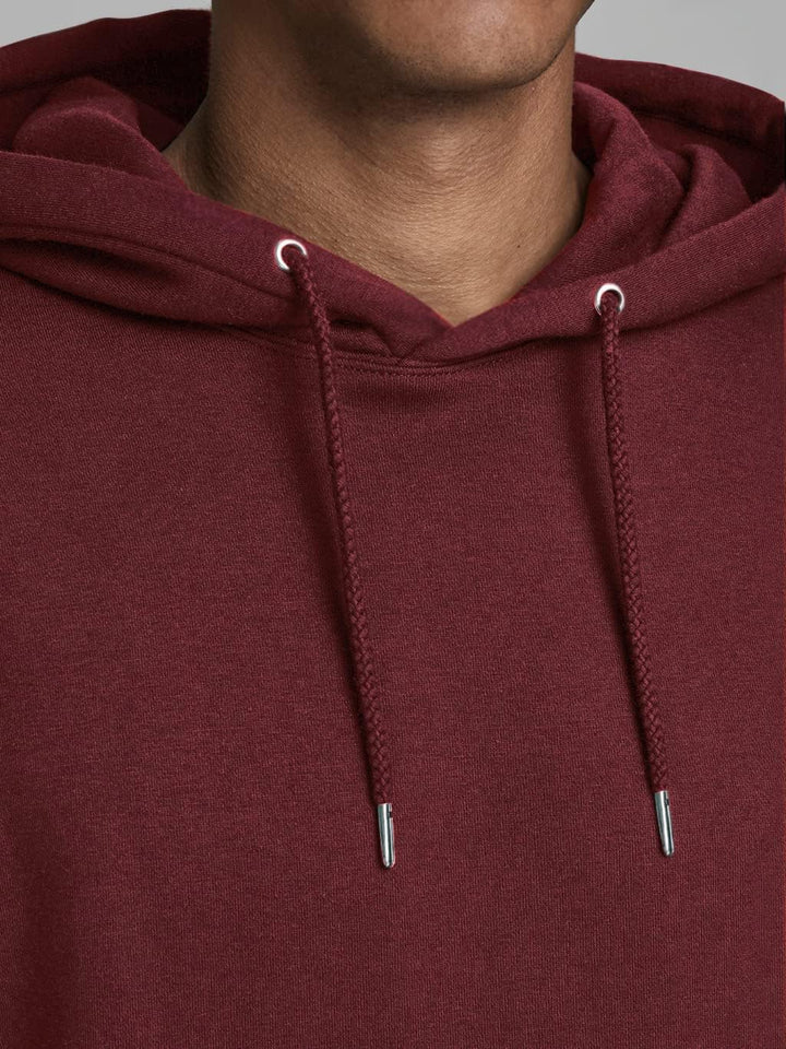 JACK & JONES Herren Rddaiden Hood Sweat L/S Sn Kapuzenpullover M Rot (Port Royale/Reg), M Rot (Port