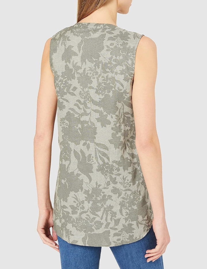 s.Oliver Damen 120.10.105.10.100.2100042 Bluse, Summer Khaki Aop
