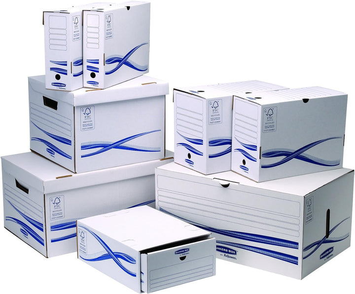 Bankers Box 4460402 Archivschachtel 25-er Pack A4+ Format, 200 mm, 200 mm
