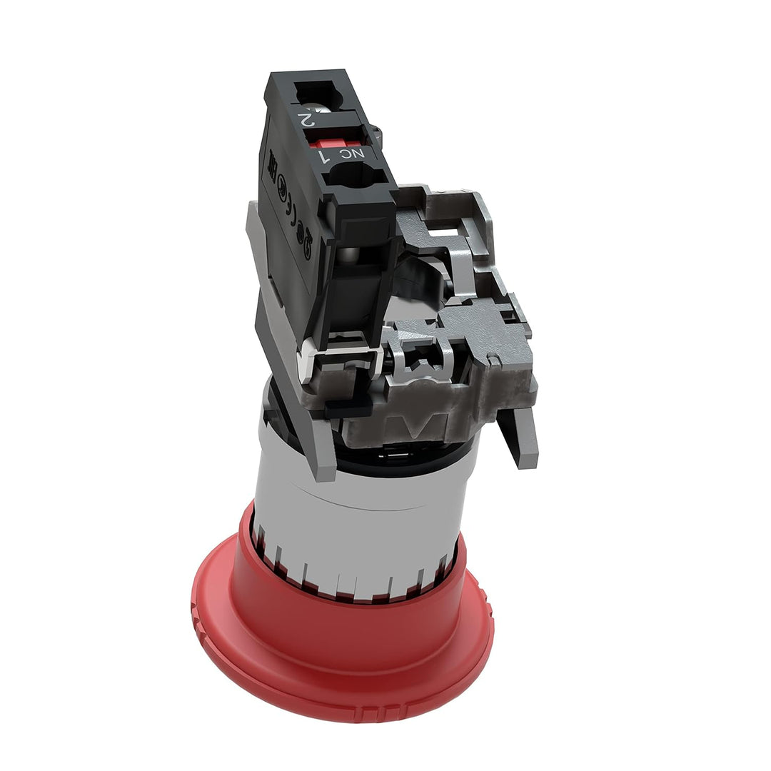 Schneider Electric | XB4BS8442 - Not-Halt/Not-Aus-Taster, rot, Drehentriegelung 22mm, 1Ö Zum Auslöse
