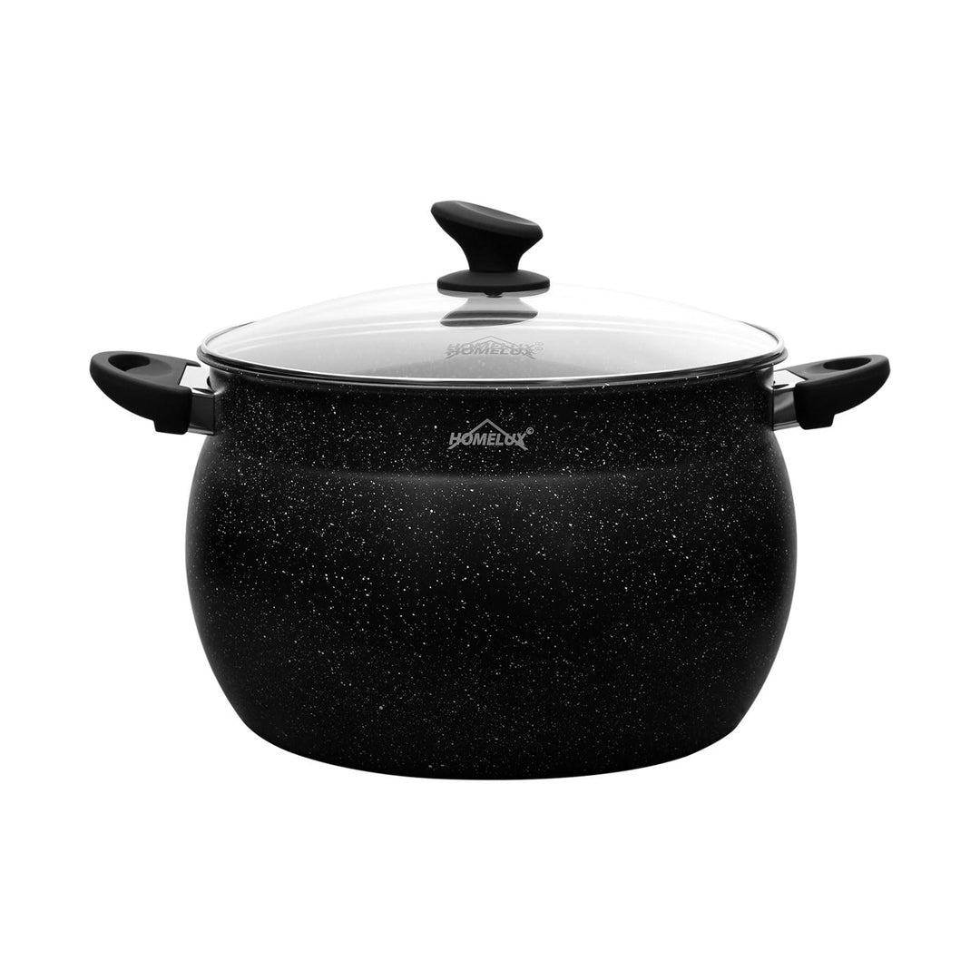 28cm Kochtopf Homelux Topf Induktions Kochtopf mit Glasdeckel,Antihaftbeschichtung,12.5L Suppentöpfe