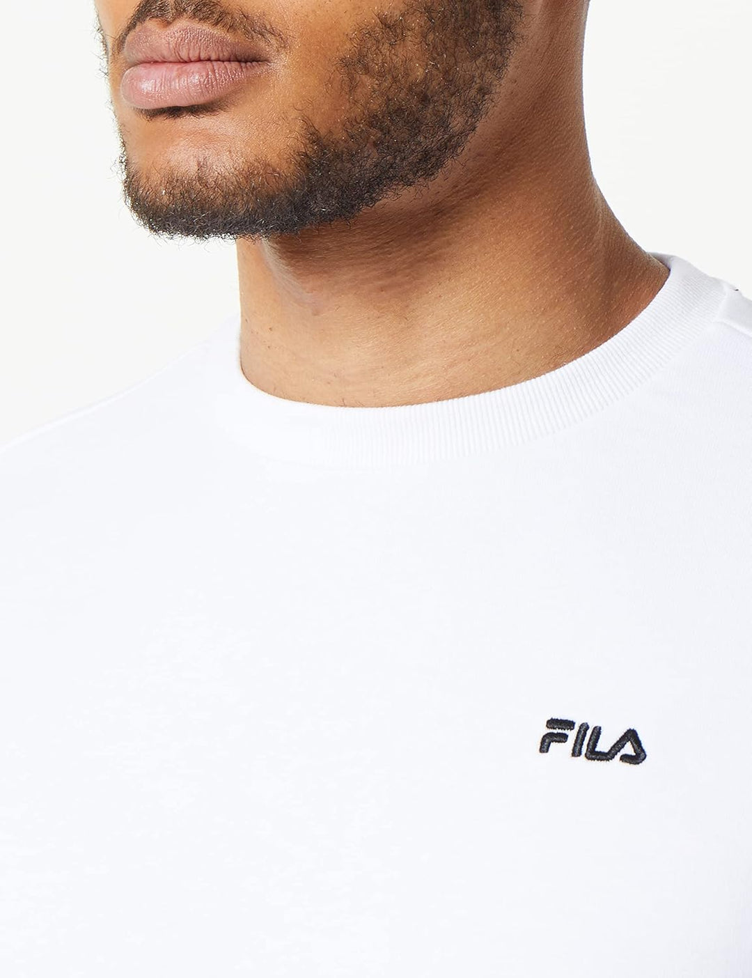 FILA Herren Brustem Crew Sweatshirt, XS Bright White