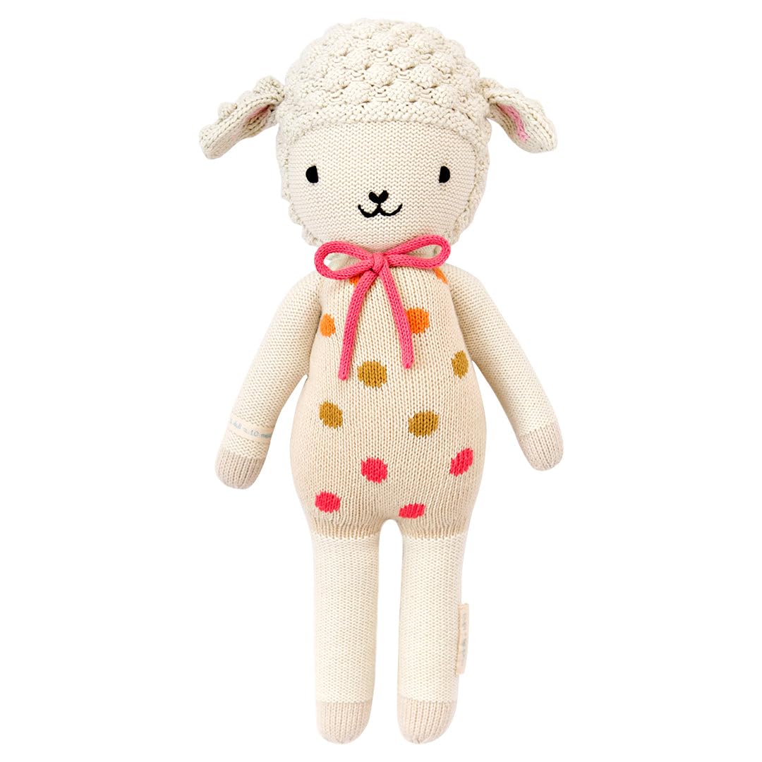 CUDDLE + KIND Lucy The Lamb Regular 20 "Handgestrickte Puppe - Erbstück Qualität, handgefertigt in P