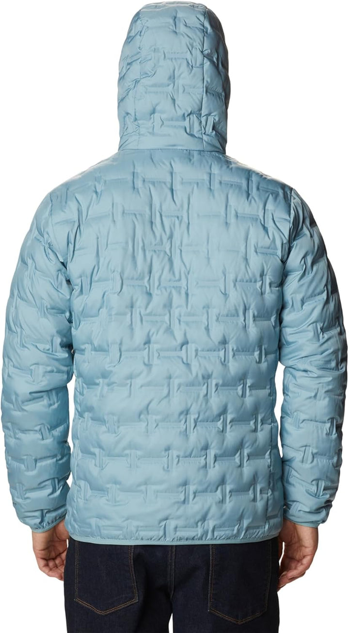 Columbia Herren Delta Ridge Down Hooded Jacket Daunenjacke Mit Kapuze (1er Pack) S Stone Blue, S Sto