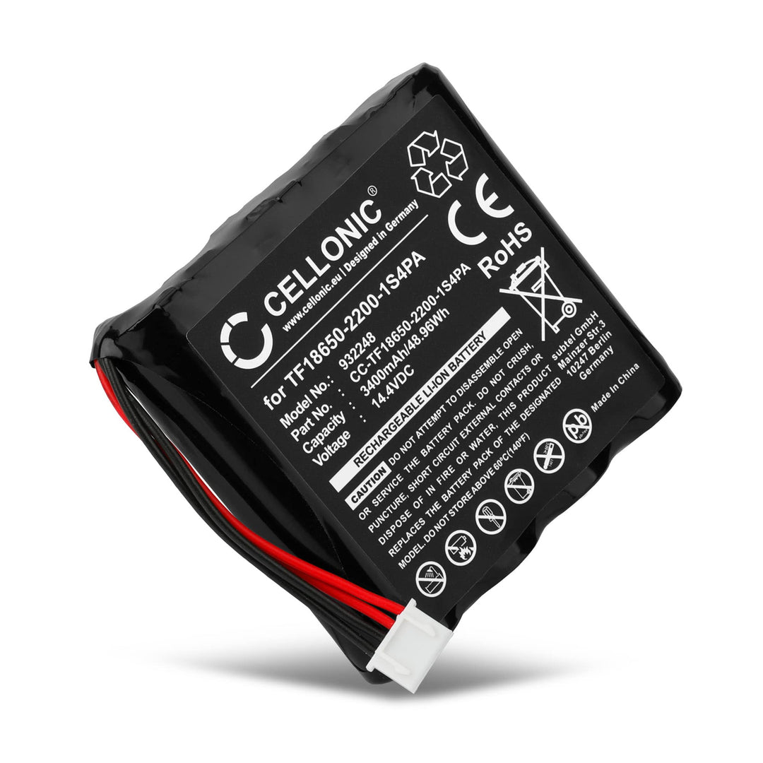 CELLONIC, Lautsprecherakku kompatibel mit Marshall Kilburn (3400mAh, 14.4V) 1x Ersatzakku TF18650-22
