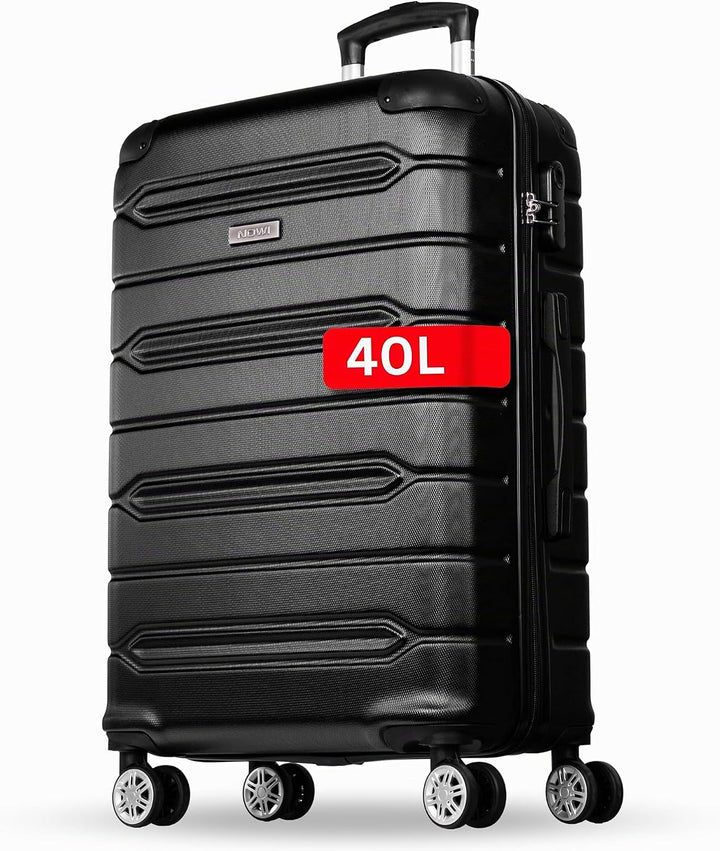 NOWI Handgepäck Koffer leicht – 40L Volumen – 8 Rollen 360° drehbar – Leichter ABS Koffer mit Zahlen