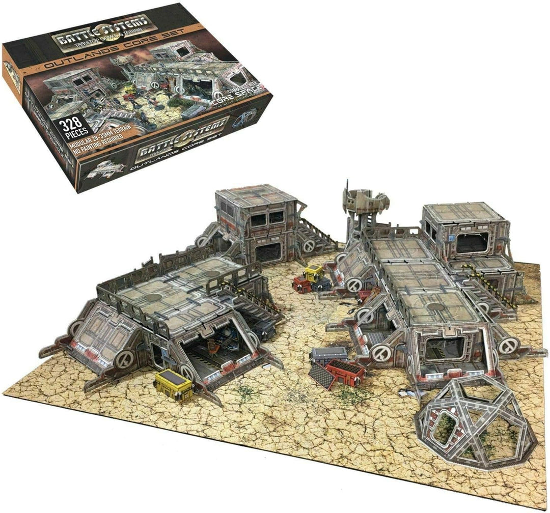 Battle Systems - BSTSFC003 - Outlands Core Set - 28-mm-Sci-Fi-Tabletop-Miniatur-Spielfeld - Multi-Le