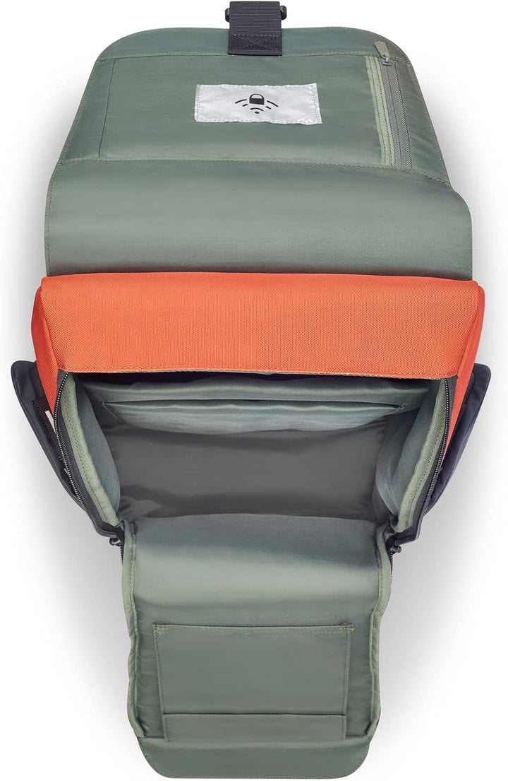 DELSEY PARIS - SECURFLAP - Weicher Rucksack - 45x31x14 cm - 21 Liter - S - Orange, Orange
