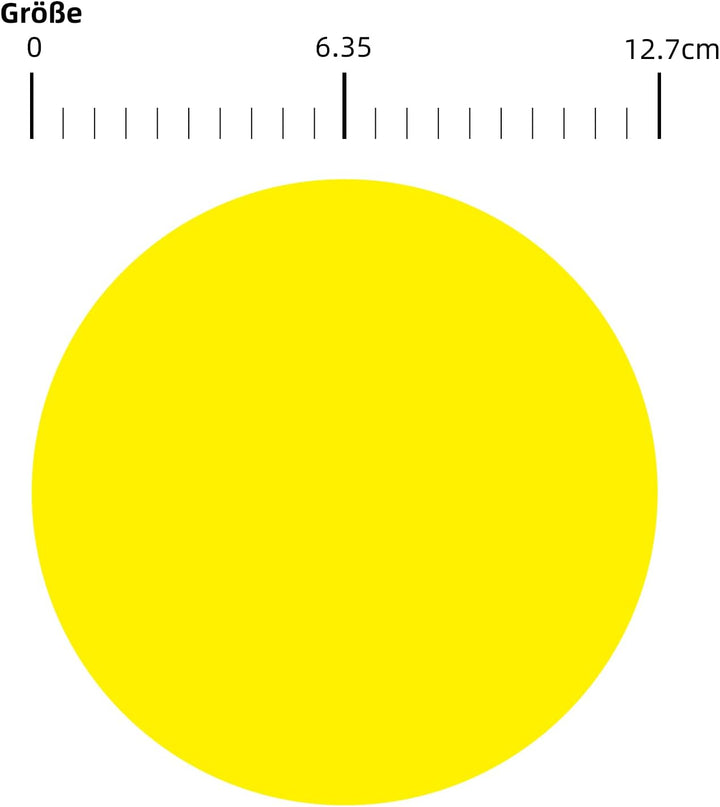200 Stück Runde Aufkleber Gross 12.7cm Selbstklebend Klebepunkte Etiketten Farbkodierung kreise Stic