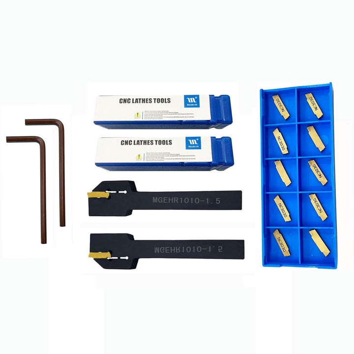 Hunricho Hartmetalleinsätze 10 Teile/Schachtel MGMN150-G 1.5mm Breite Hartmetalleinsätze mit 3/8 Zol