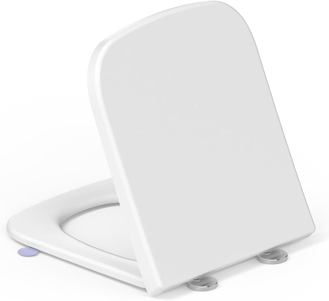 Toilettendeckel mit Absenkautomatik Eckig [KURZ],YEAUPE RPO WC Sitz Quick-Release zur einfachen Rein