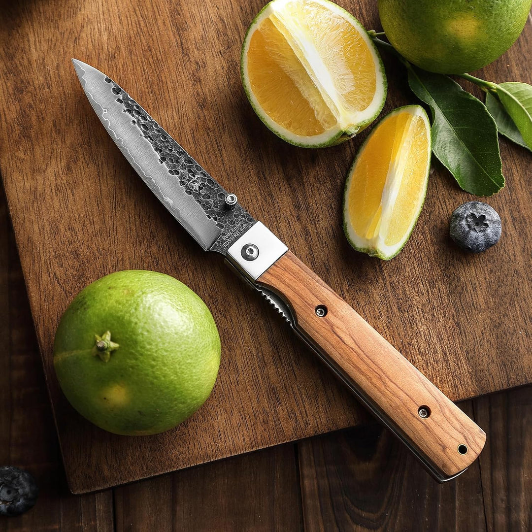 SENBON 440 Geschmiedeter Edelstahl Camping Peeling Blade Scharfe japanisches stil Faltende Tragbare