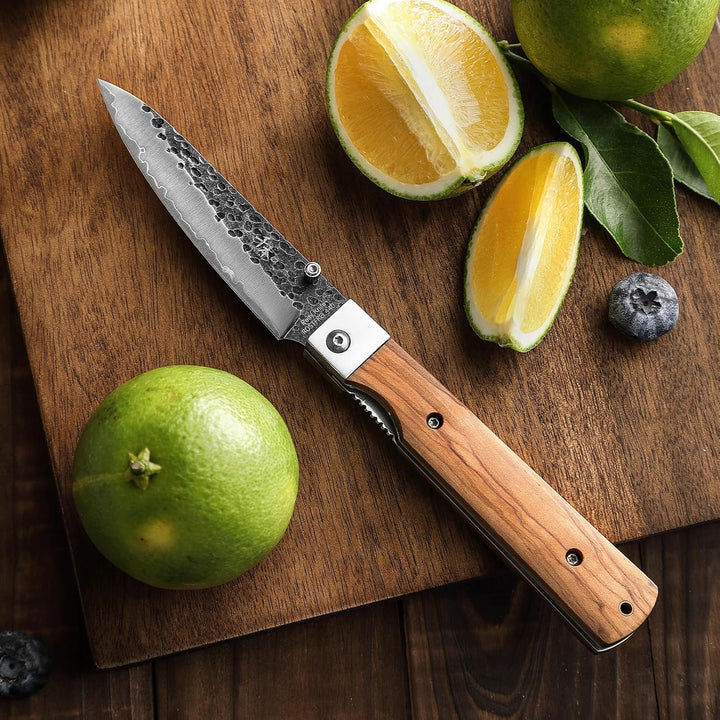 SENBON 440 Geschmiedeter Edelstahl Camping Peeling Blade Scharfe japanisches stil Faltende Tragbare