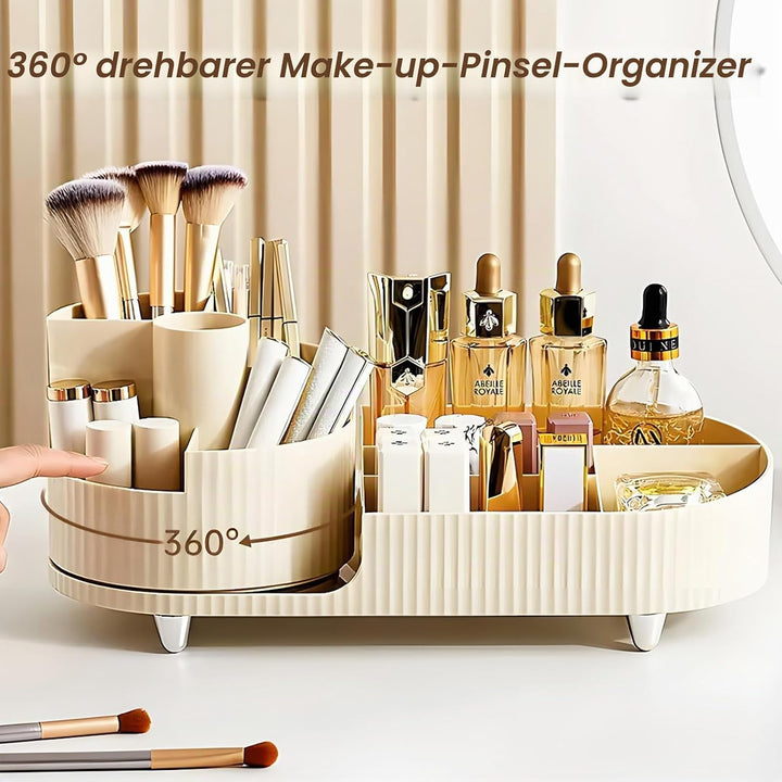 Schminktisch Kosmetik Make Up Organizer, Makeup Skincare Organizers, 360° Drehbar Multifunktionale P