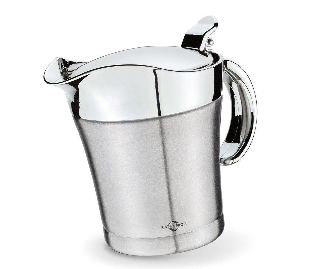 Küchenprofi Sauciere Thermo | 500ml | polierter 18/8 Edelstahl | Saucen Behälter zum warmhalten | au