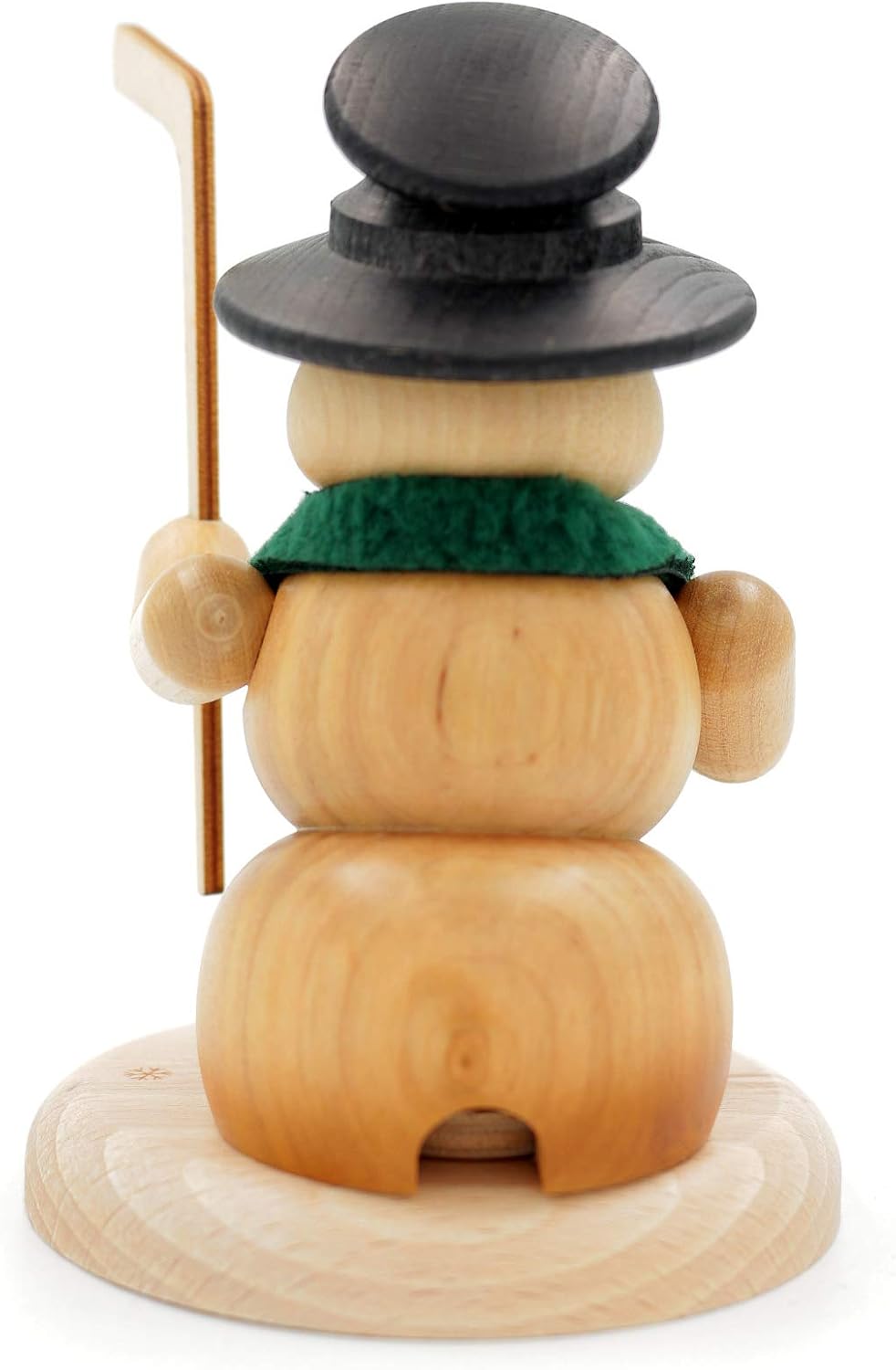 Kuhnert - Erzgebirgische Holzkunst Räuchermann Räucherfigur Schneemann 13cm - Eishockeyspieler, Eish