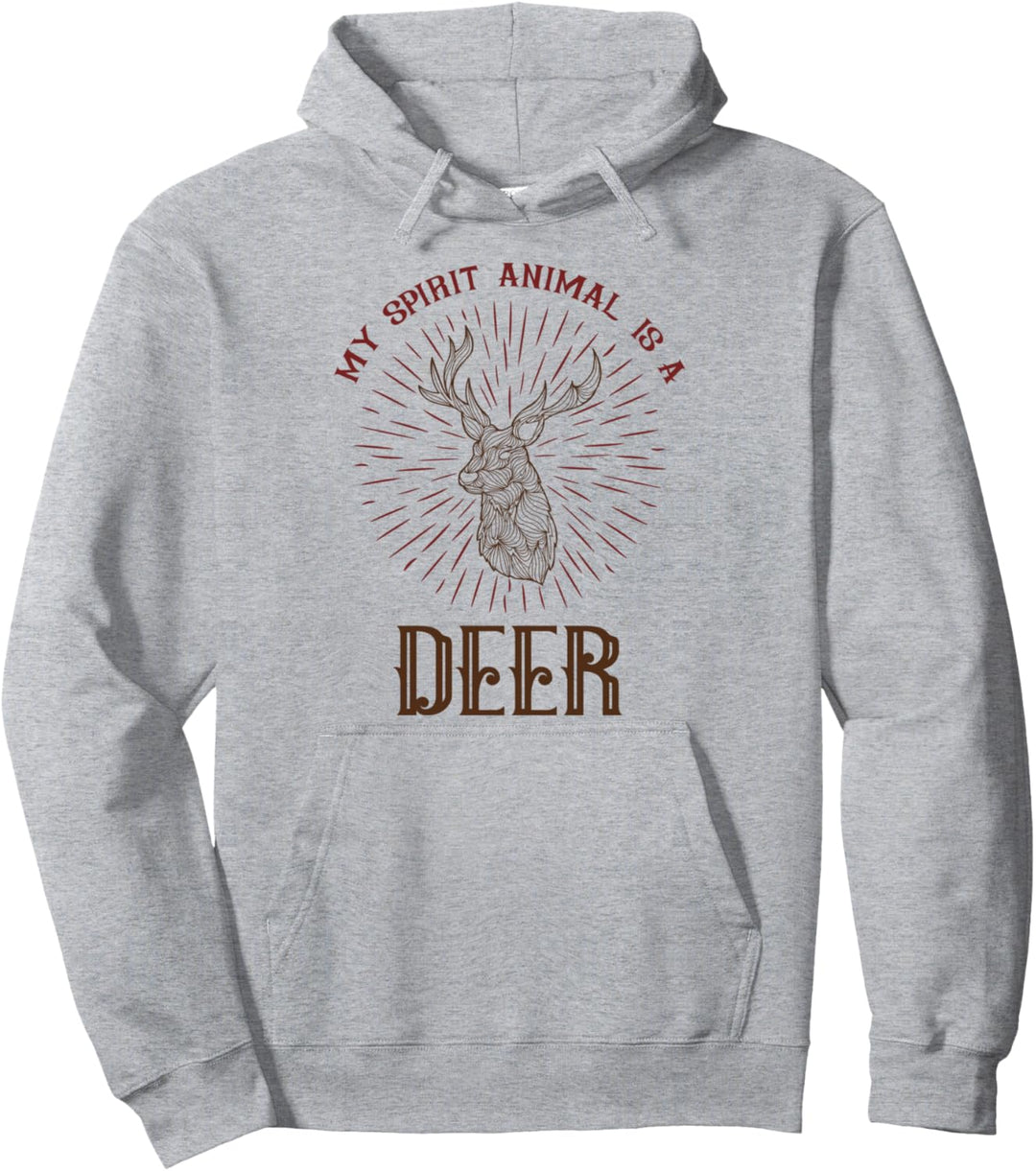 Mein Geisttier ist ein Reh Pullover Hoodie
