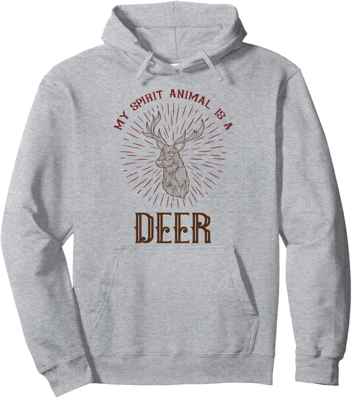 Mein Geisttier ist ein Reh Pullover Hoodie