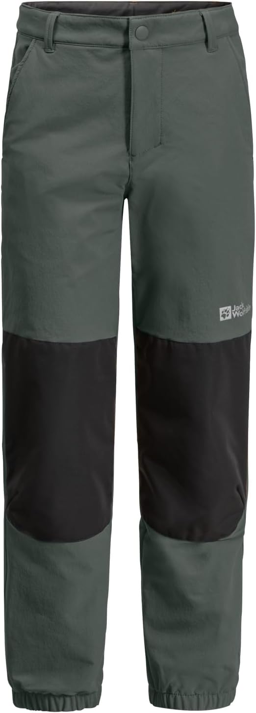 Jack Wolfskin Unisex Kinder Wanderhose Rascal Winter Pants K, 92 Slate Green