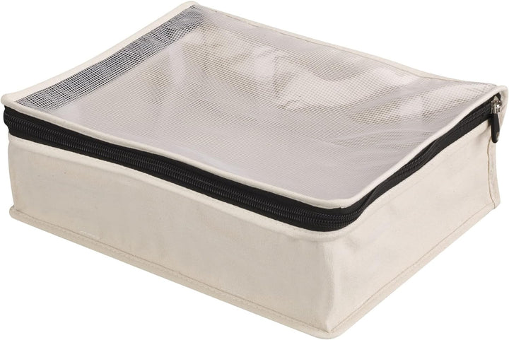Household Essentials Cedarline 3321-1 Pullovertasche aus natürlichem Baumwollleinen, mit Reissversch