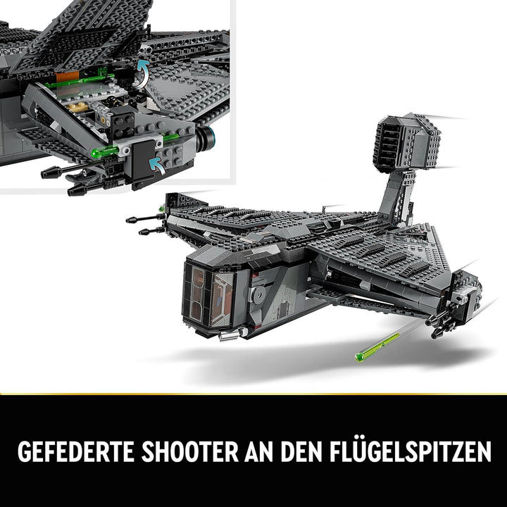 LEGO 75323 Star Wars Die Justifier, baubares Raumschiff-Spielzeug für Jungen und Mädchen, Sternensch