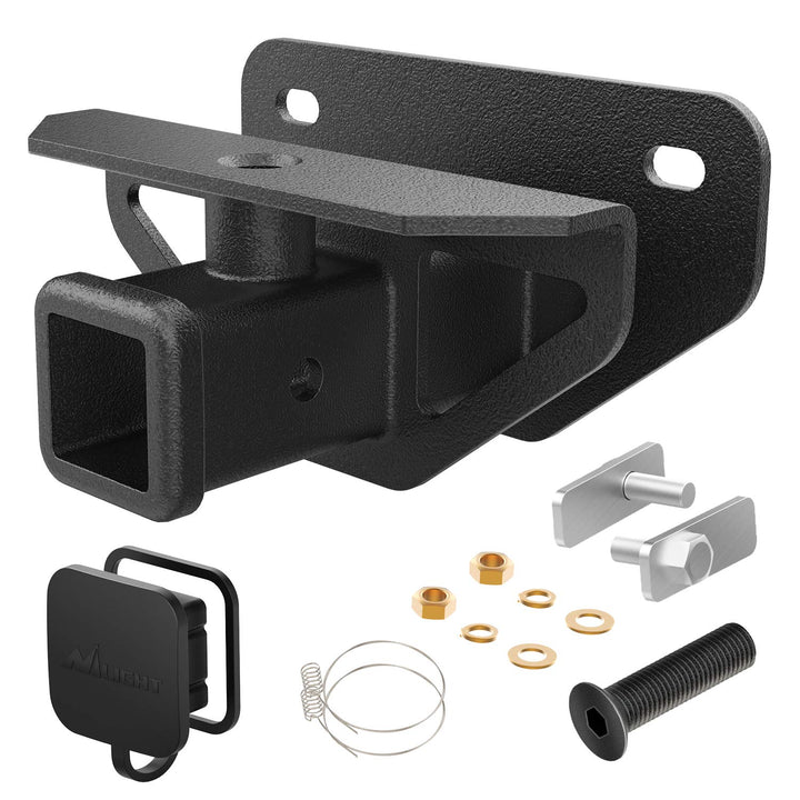 Nilight Anhängerkupplung und Abdeckungssatz, 5,1 cm (2 Zoll), für Dodge Ram 1500 & 2003-2013 Ram 250