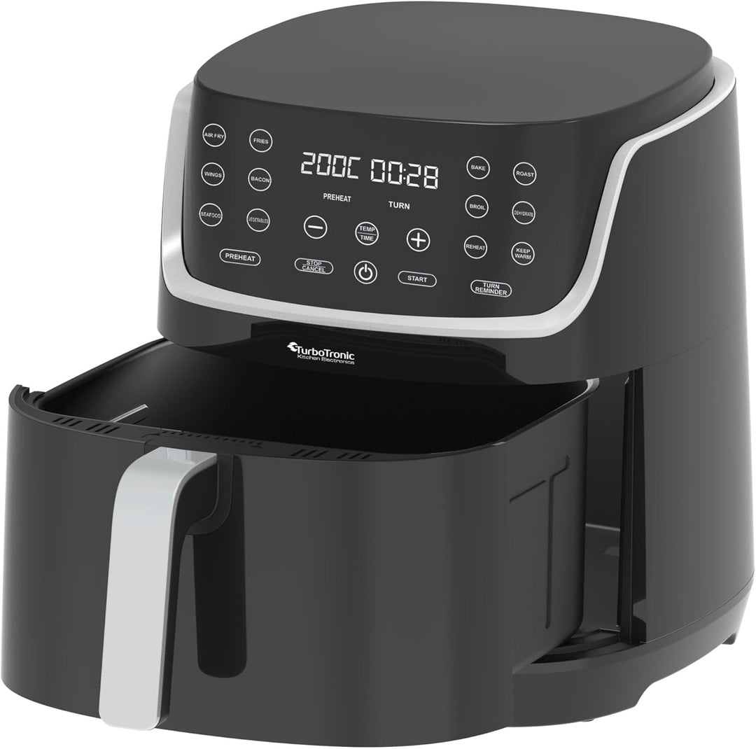 Heissluftfritteuse XL, 8 Liter - AF13D - digitale XL Heissluftfritteuse, 13 Programme, Airfryer, gro