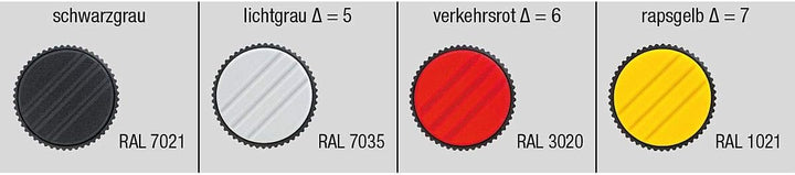 KIPP Rändelknopf K0247 Thermoplast gelb, Aussengewinde aus Stahl M8X30, Durchmesser D1=26mm, Höhe H=