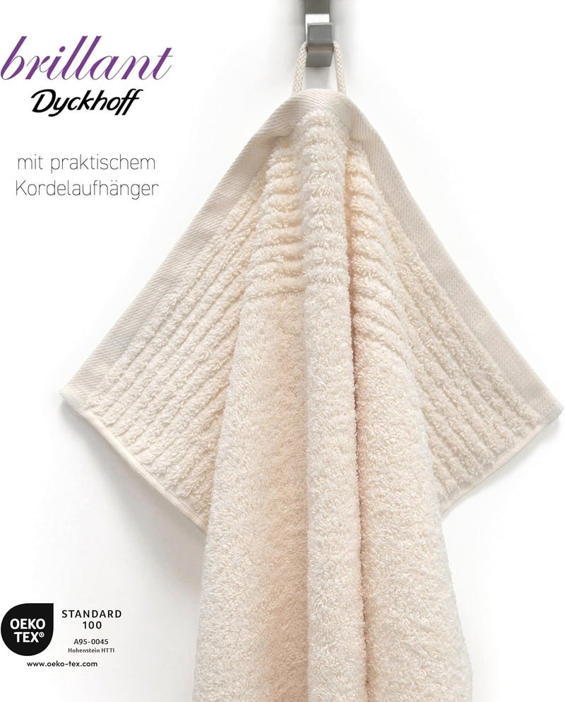 Dyckhoff 0410996205 Handtuchset "Brillant", 2 Badetücher / Duschtücher 70 x 140 cm und 4 Handtücher