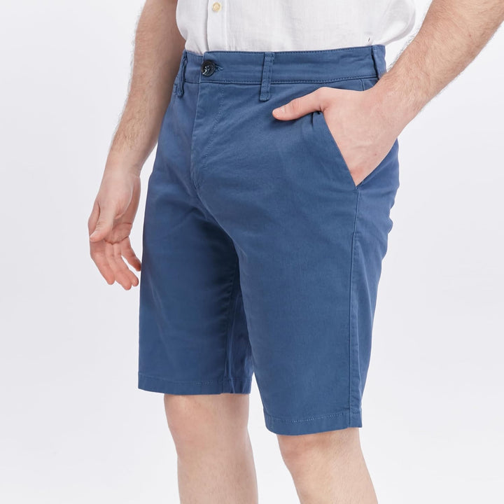 Xact Herren Premium massgeschneiderte Stretch Chino Shorts 38W Horizon Blue, 38W Horizon Blue