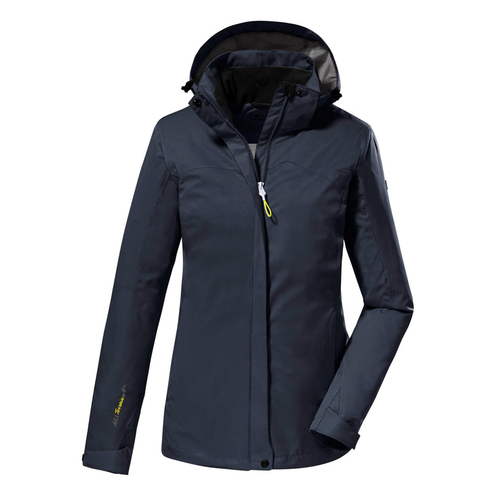 killtec Damen Funktionsjacke/Outdoorjacke mit abzippbarer Kapuze Kurzgrösse KOS 133 KG WMN JCKT dunk