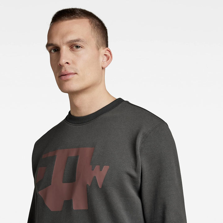 G-STAR RAW Herren Multi Colored Raw. R Sw Sweater L Grau (Cloack D22230-a613-5812), L Grau (Cloack D