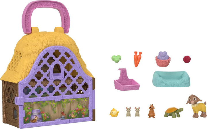 Mattel Disneys Wish Stern und Valentino Mini-Spielset mit Ziege und Stern Minifiguren und 10 Zubehör